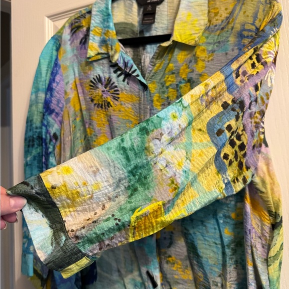 Ali Miles Multicolor Abstract Shirt - Picture 8 of 15